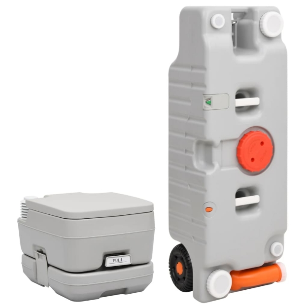 Set Toilette da Campeggio Portatile e Tanica d'Acqua