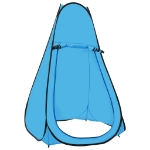 Tenda Doccia da Campeggio Pop Up Blu