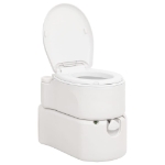 Toilette Integrata da Campeggio Bianca 24+17 L HDPE e Smalto