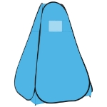 Tenda Doccia da Campeggio Pop Up Blu