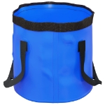 Secchi Pieghevoli 2 pz Blu 30 L in PVC