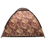 Tenda Igloo da Campeggio 650x240x190 cm per 8 Persone Mimetica