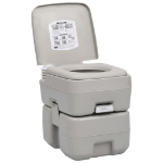 WC Portatile per Campeggio Grigio 20+10 L