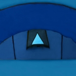 Tenda da Campeggio per 4 Persone Blu Marino/Azzurro