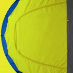 Tenda da Campeggio in Poliestere per 9 Persone Blu e Giallo
