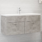 Mobile Sottolavabo Grigio Cemento 100x38,5x46 cm in Truciolato