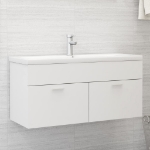 Mobile Sottolavabo Bianco 100x38,5x46 cm in Truciolato