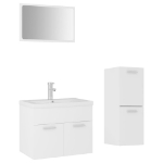 Set Mobili da Bagno Bianco in Truciolato