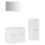 Set Mobili da Bagno Bianco in Truciolato