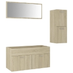 Set Mobili da Bagno Rovere Sonoma in Truciolato