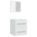 Mobile da Bagno con Specchio Bianco 41x38,5x48 cm