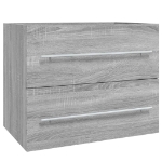 Mobile Lavabo Grigio Sonoma 60x38,5x48 cm in Legno Multistrato