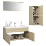 Set Mobili da Bagno Rovere Sonoma in Truciolato