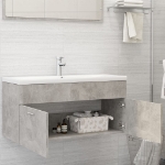 Mobile Sottolavabo Grigio Cemento 100x38,5x46 cm in Truciolato