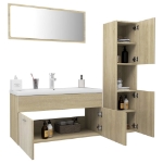 Set Mobili da Bagno Rovere Sonoma in Truciolato