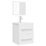 Mobile da Bagno con Specchio Bianco 41x38,5x48 cm