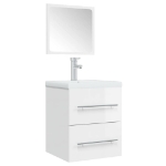 Mobile da Bagno con Specchio bianco lucido 41x38,5x48 cm