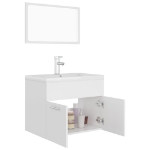 Set Mobili da Bagno Bianco in Truciolato