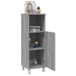 Armadietto Bagno Grigio Sonoma 30x30x95 cm in Legno Multistrato