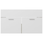 Mobile Sottolavabo Bianco e Rovere 80x38,5x46 cm in Truciolato