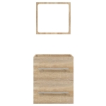 Mobile da Bagno con Specchio Rovere Sonoma 41x38,5x48 cm