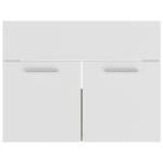 Mobile Sottolavabo Bianco e Rovere 60x38,5x46 cm in Truciolato