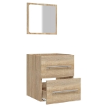 Mobile da Bagno con Specchio Rovere Sonoma 41x38,5x48 cm