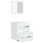 Mobile da Bagno con Specchio Bianco 41x38,5x48 cm