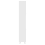 Armadio da Bagno Bianco 30x30x179 cm in Truciolato