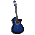 Chitarra Classica Cutaway Western 6 Corde 38" Blu Ombreggiato