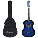 Chitarra Classica per Principianti con Custodia Blu 4/4 39"