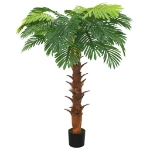 Palma Cycas Artificiale con Vaso 160 cm Verde