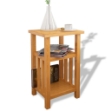 Tavolino da Salotto con Ripiano 27x35x55 cm Massello di Rovere