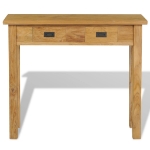 Tavolo Consolle in Legno Massello di Teak 90x30x80 cm