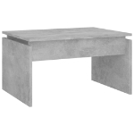 Tavolino da Salotto Grigio Cemento 68x50x38 cm in Truciolato