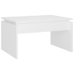 Tavolino da Salotto Bianco 68x50x38 cm Legno Multistrato