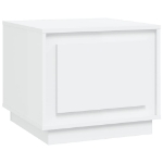 Tavolino da Salotto Bianco 51x50x44 cm in Legno Multistrato