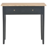 280055 Consolle da Trucco Nero 79x30x74 cm in Legno