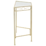 Tavolino Vintage in Metallo 87x34x73 cm Oro