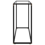 Tavolo Consolle Trasparente 100x35x75 cm in Vetro Temperato