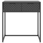 Tavolo Consolle Antracite 72x35x75 cm in Acciaio