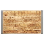 Tavolino da Salotto 110x60x40 cm in Legno di Mango Grezzo