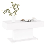 Tavolino da Salotto Bianco 96x50x45 cm in Truciolato