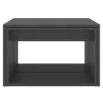 Set 3 Tavolini ad Incastro Grigi 60x60x38 cm in Truciolato