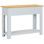 Tavolo Consolle 83x30x73 cm in Legno Massello di Rovere
