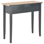 280055 Consolle da Trucco Nero 79x30x74 cm in Legno