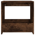 Tavolino Rovere Fumo 50x26x50 cm in Legno Multistrato