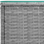 Tavolino Grigio 40x37x40,5 cm in Polyrattan
