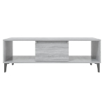 Tavolino da Salotto Grigio Sonoma 103,5x60x35 cm in Truciolato