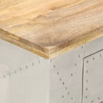 Tavolino da Caffè Aviator 100x50x36 cm Legno Massello di Mango